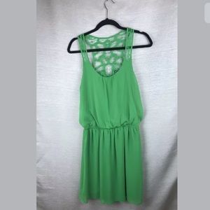 Express Green Short Dress Size Medium